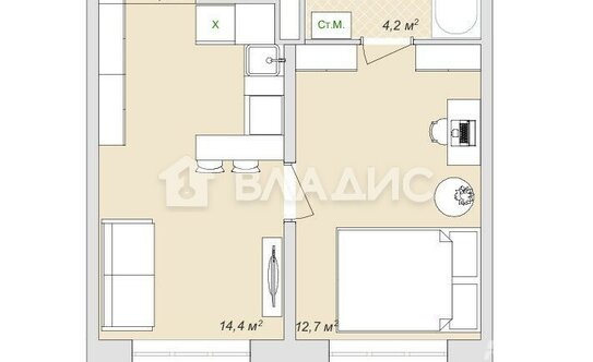 Продажа 2-комн квартиры на вторичном рынке Жуковский, ул Наркомвод,  д. 31