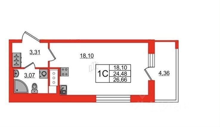 Продажа 1-комн квартиры на вторичном рынке Дальневосточный проспект, 23