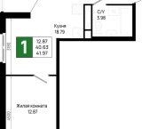 Продать Квартиры в новостройке Новосаратовка д., Первых ул.   5.1