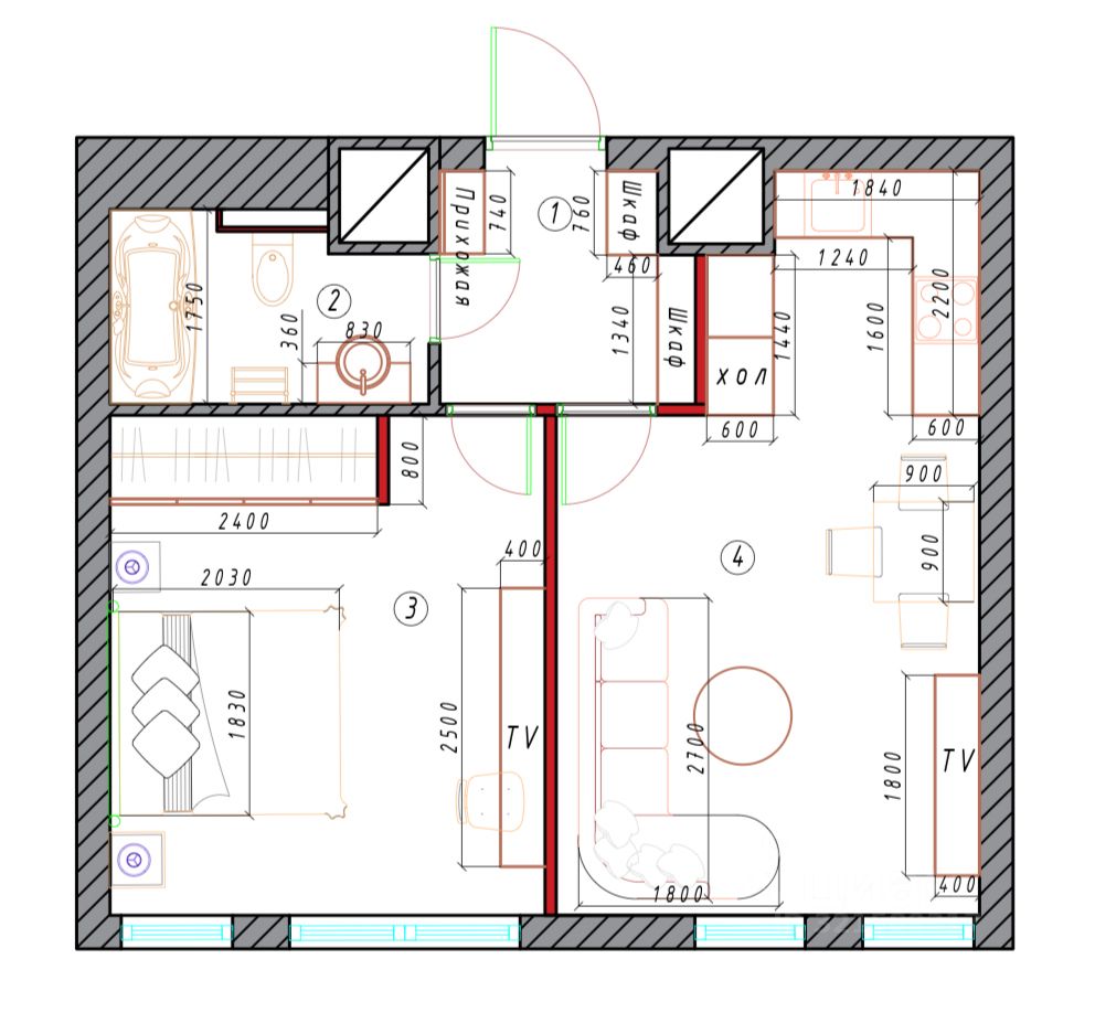 Продажа 2-комн квартиры на вторичном рынке Рублевское шоссе, 101