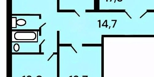 3-комн квартира улица Генерала Кузнецова, 17