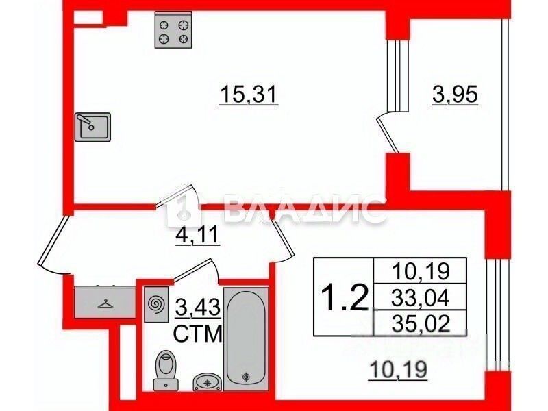 Продажа 1-комн квартиры на вторичном рынке пос. Стрельна, улица Константина Тимошинина, 8