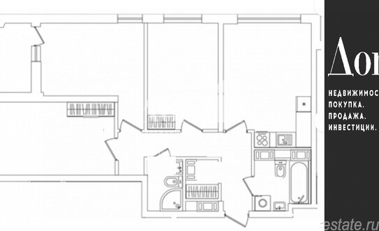 Продажа 3-комн квартиры на вторичном рынке Октябрьская наб,  д. 120 с1