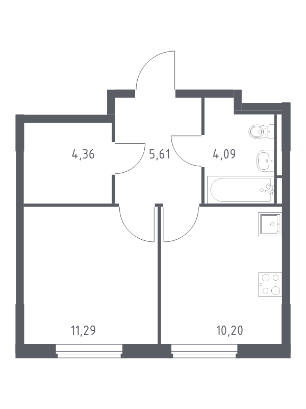 Продажа 1-комн квартиры в новостройке Мытищи г., 1-й Стрелковый пер.,  к. 6