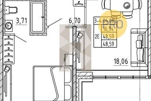Продажа 1-комн квартиры на вторичном рынке Разночинная Б. ул,  д. 28