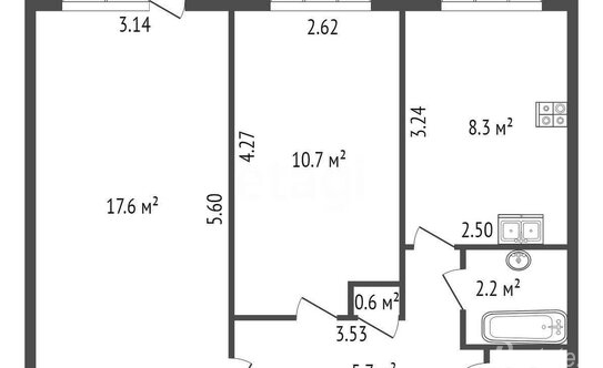 Продажа 2-комн квартиры на вторичном рынке Дегтярный переулок,  д. 1/8а