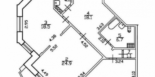 2-комн квартира Богатырский пр-кт,  д. 25,  к. 1