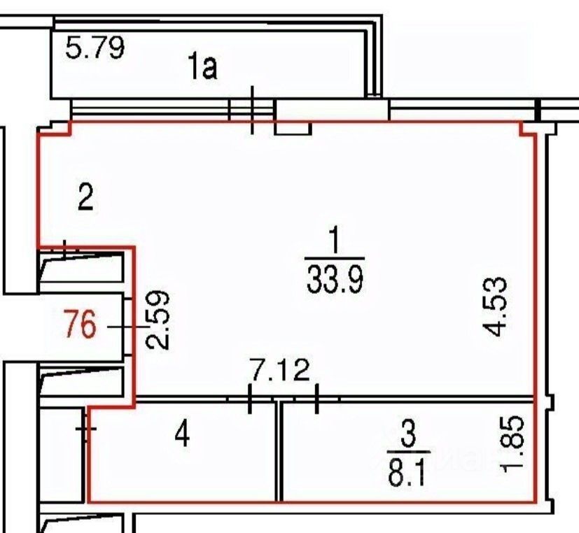 Продажа 1-комн квартиры на вторичном рынке Нахимовский проспект, 73