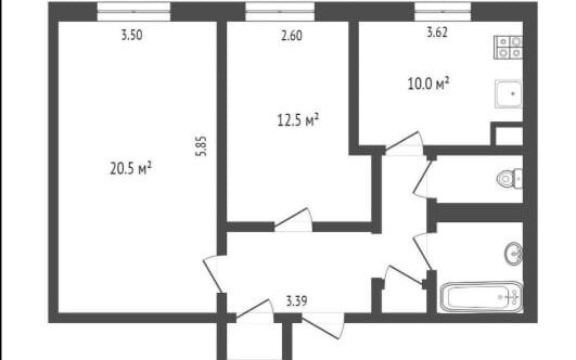 Продажа 2-комн квартиры на вторичном рынке Фрунзенская 3-я ул,  д. 6