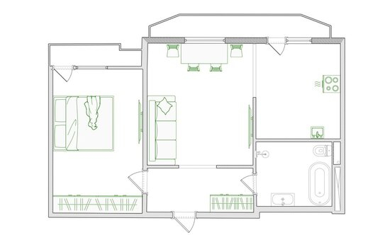 Продажа 2-комн квартиры на вторичном рынке ул Руднева