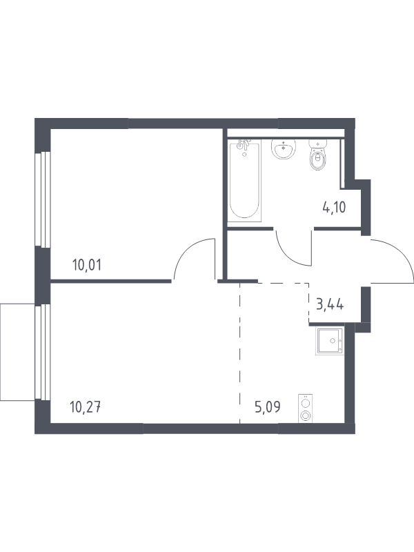 Продажа 1-комн квартиры в новостройке Мисайлово д., Молодежный б-р,  к. 18
