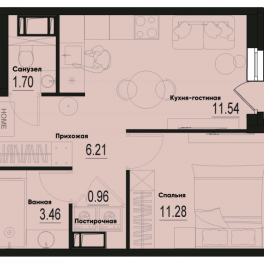 Продажа 1-комн квартиры в новостройке Мурино п., Ручьёвский пр-кт,  к. 2-2