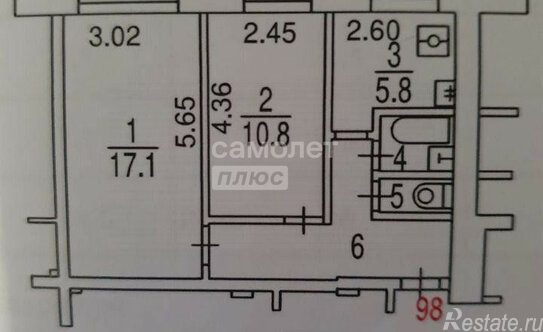 Продажа 2-комн квартиры на вторичном рынке Есенинский б-р,  д. 1/26