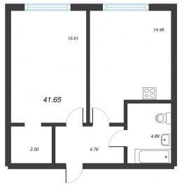 Продажа 1-комн квартиры в новостройке Янино-1 д., Мельничный пер.,  к. 2121.2