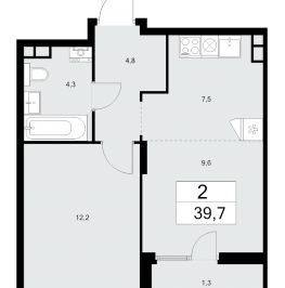 Продажа 1-комн квартиры в новостройке Десна д., Центральная ул., к. 4.4 Продажа 1-комн квартиры в новостройке Десна д., Центральная ул., к. 4.4