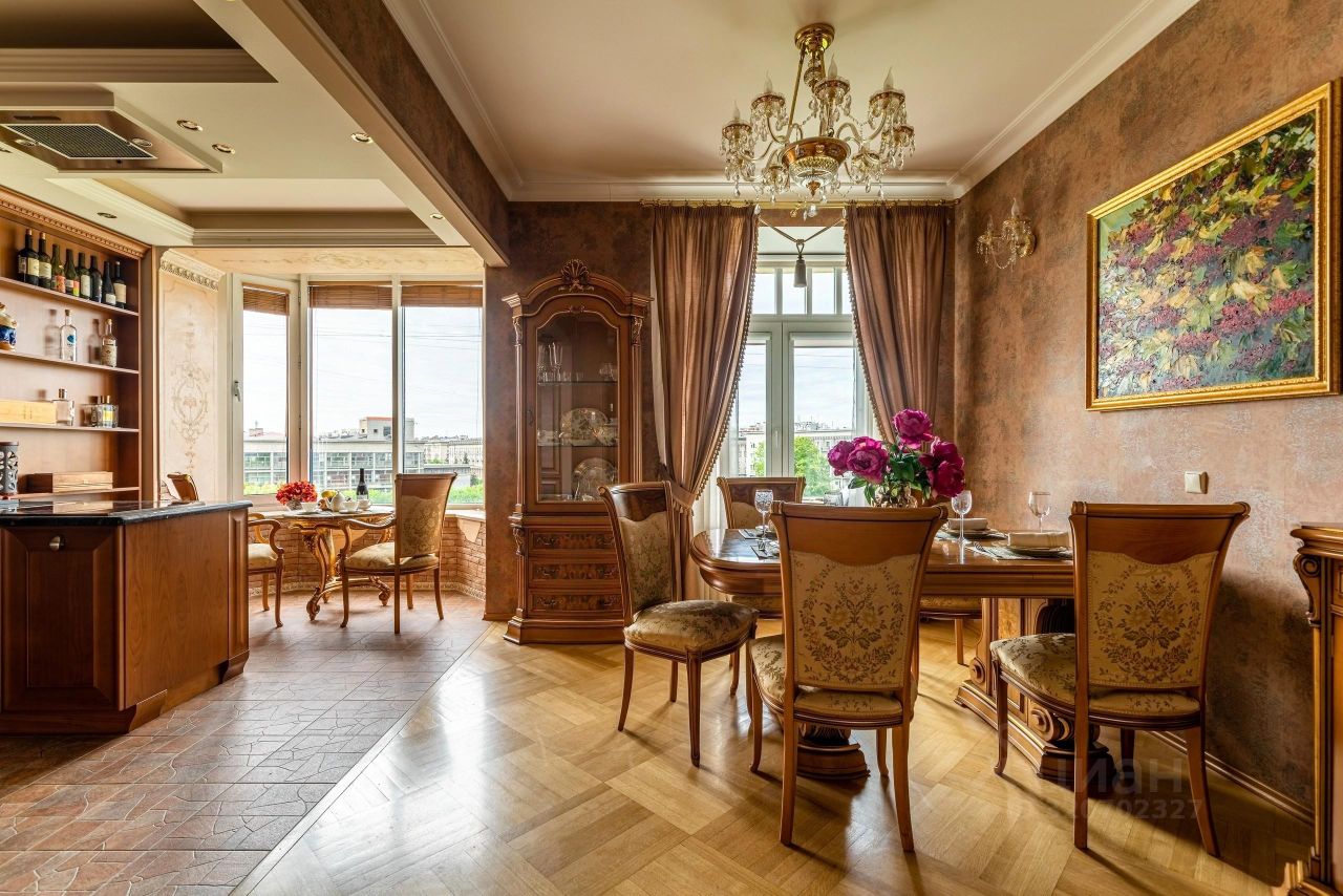 Аренда 3-комн квартиры на вторичном рынке набережная Реки Карповки, 10