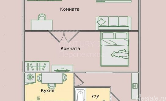 Продажа 2-комн квартиры на вторичном рынке посёлок КСЗ, улица Карла Маркса,  д. 117/16