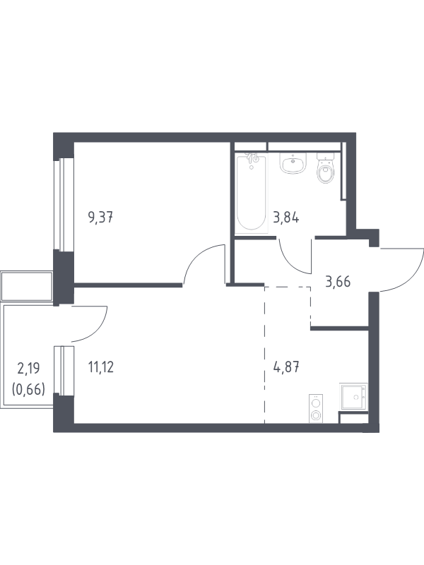 Продажа 1-комн квартиры в новостройке Горки Ленинские пгт, Каширское ш.,  к. 17