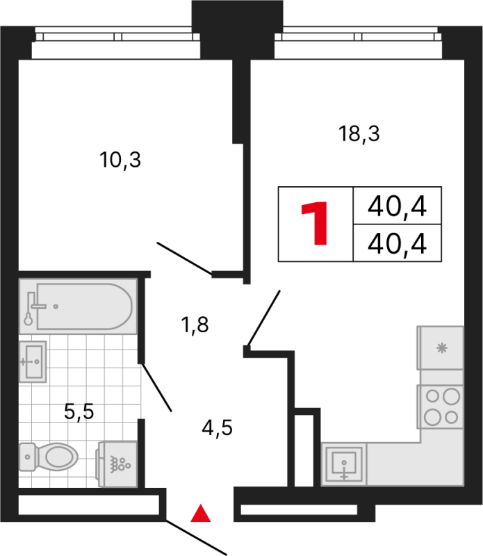 Продажа 1-комн квартиры в новостройке Москва г., Перовское ш.,  к. 1
