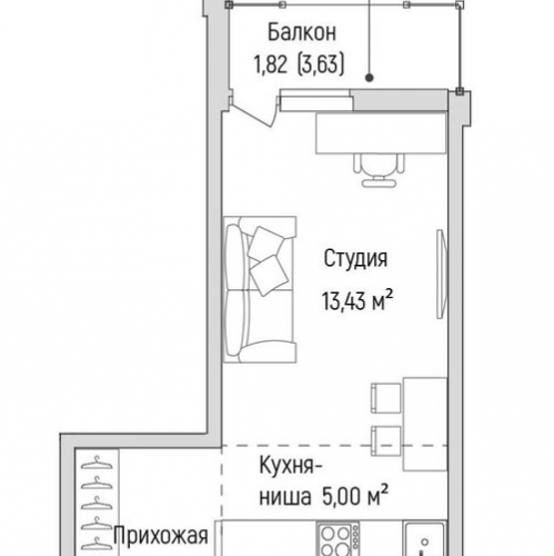 Студия Ильинское-Усово п., Новорижское ш.,  к. 3