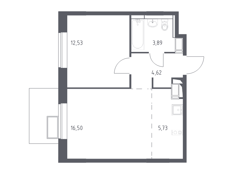 Продажа 1-комн квартиры в новостройке Алхимово д., Рязановское ш.,  к. 15
