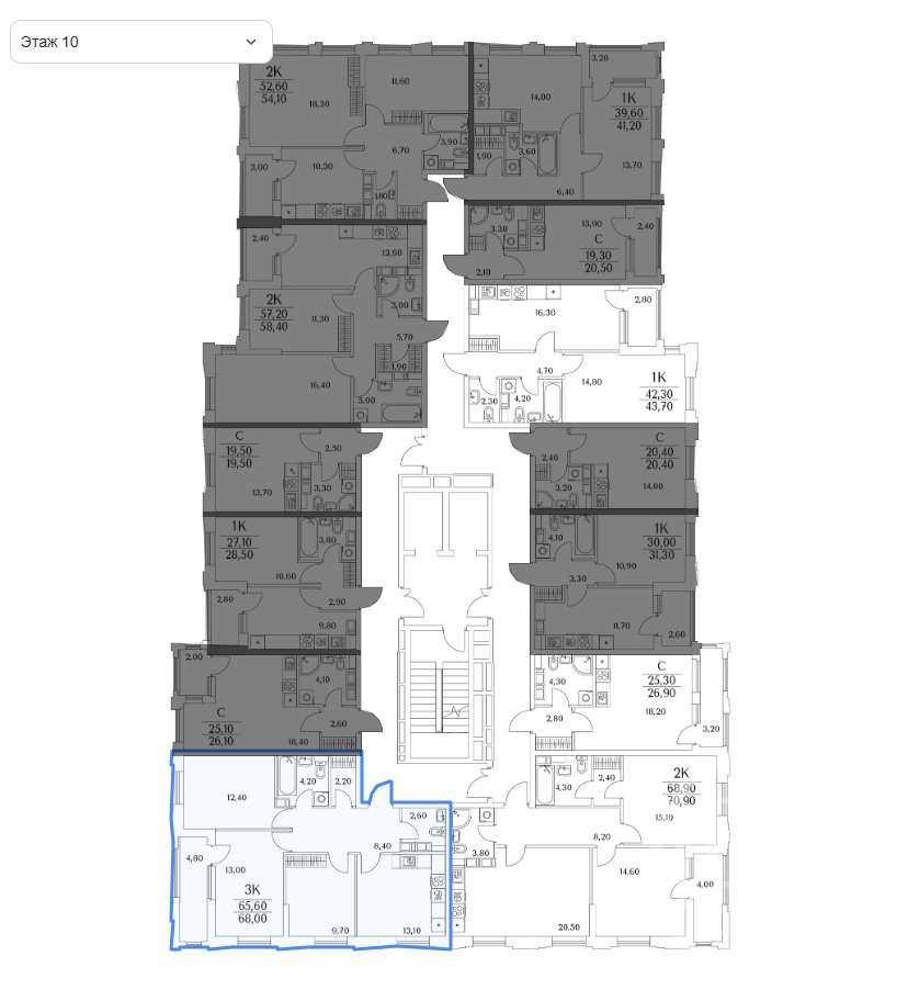 Продажа 3-комн квартиры на вторичном рынке Планерная ул. ,  д. 99,  к. 7