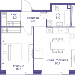 Продажа 1-комн квартиры в новостройке Москва г., Сергея Макеева ул.,  к. 3