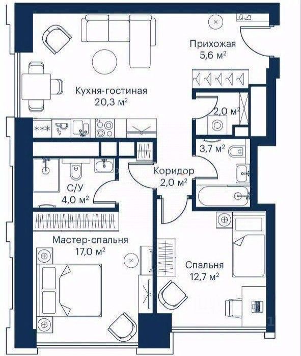 Продажа 2-комн квартиры на вторичном рынке Волоколамское шоссе, 95/2