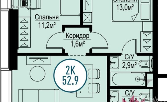 Продажа 2-комн квартиры на вторичном рынке Волгоградский пр-кт,  д. 32/5,  к. 3
