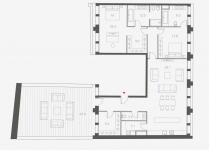 Планировка ЖК CLOUD NINE, 39.2 м2