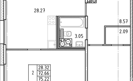 Продажа 3-комн квартиры на вторичном рынке Реки Каменки наб,  д. 15 к2 с1