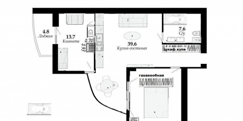 3-комн квартира Металлострой пос., Центральная ул. ,  д. 19,  к. 3