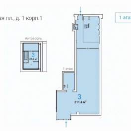 Аренда торгового помещения Калужская пл,  д. 1 к1