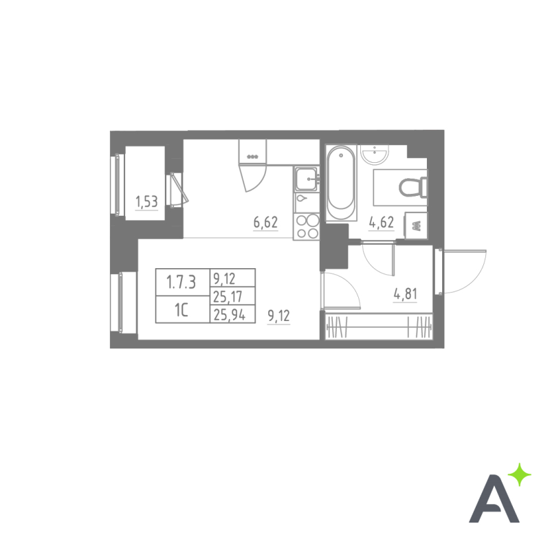 Продажа студии Шушары п., Школьная ул.,  к. 1