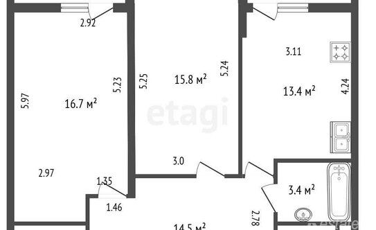 Продажа 2-комн квартиры на вторичном рынке Лыжный пер,  д. 2
