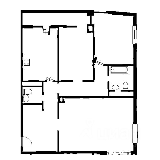 Аренда 3-комн квартиры на вторичном рынке проезд Березовой Рощи, 12
