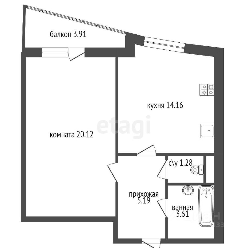 Продажа 1-комн квартиры на вторичном рынке Торжковская улица, 1к2