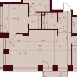 Продажа 3-комн квартиры в новостройке улица Серпуховский Вал,  д. вл7