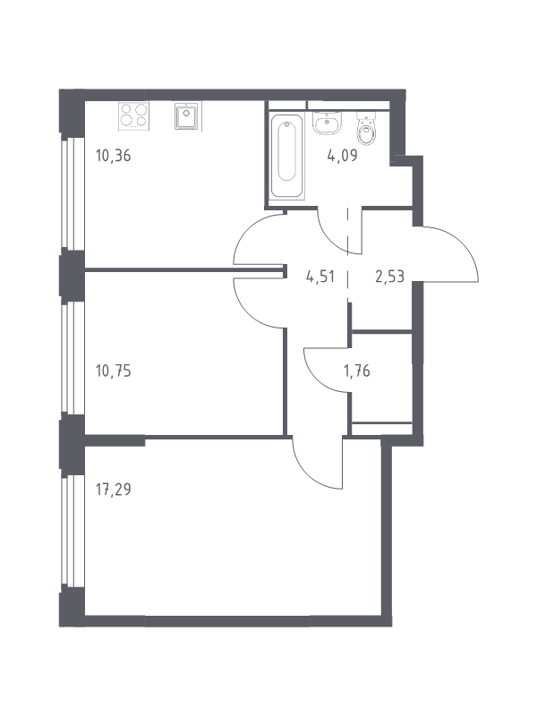 Продажа 2-комн квартиры в новостройке Королёв г., Тихонравова ул.,  к. 1