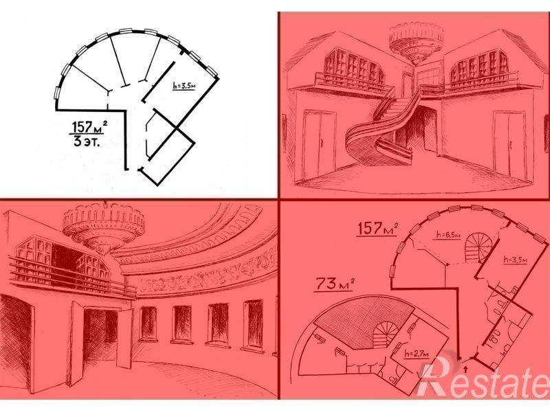 Продажа 5-комн элитного жилья угол между Марсово поле и наб. реки Мойки,  д. 1