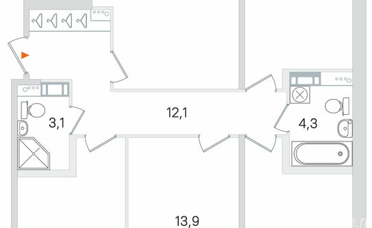 Продажа 4-комн квартиры на вторичном рынке Пушкин г, Пущинская (Новосёлки тер.) ул,  д. 2 с1