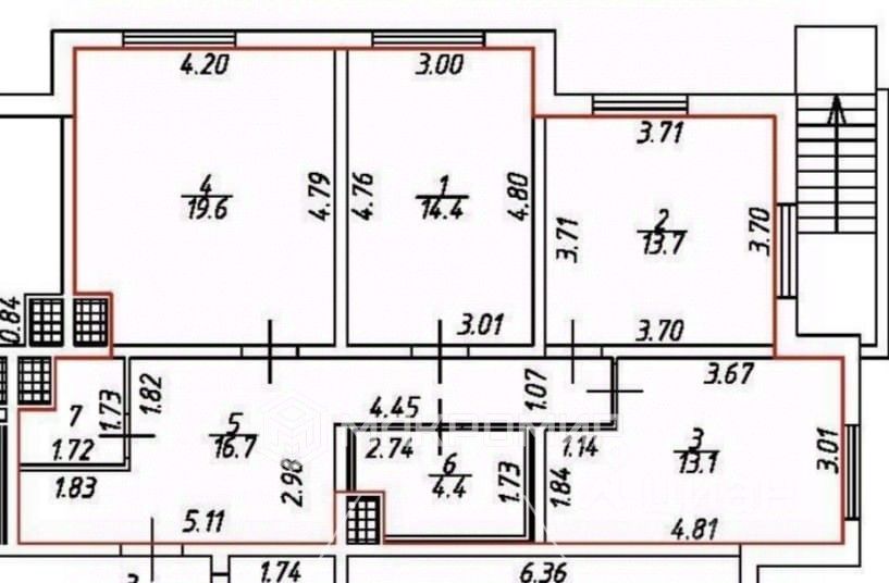 Продажа 3-комн квартиры на вторичном рынке дорога Кушелевская, 3к13