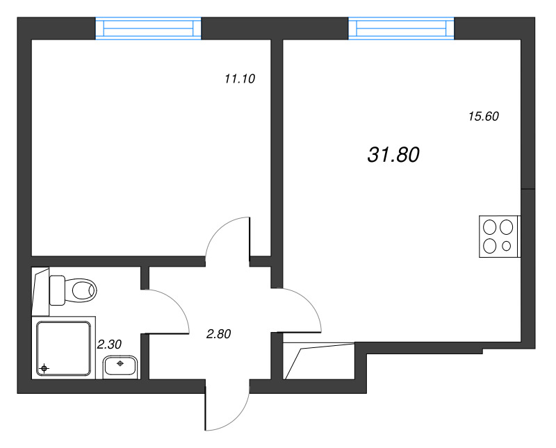 Продажа 1-комн квартиры в новостройке Ковалево п., Поперечная ул.,  к. 15