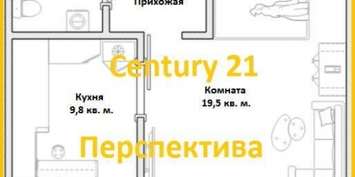 1-комн квартира Озёрная улица,  д. 25