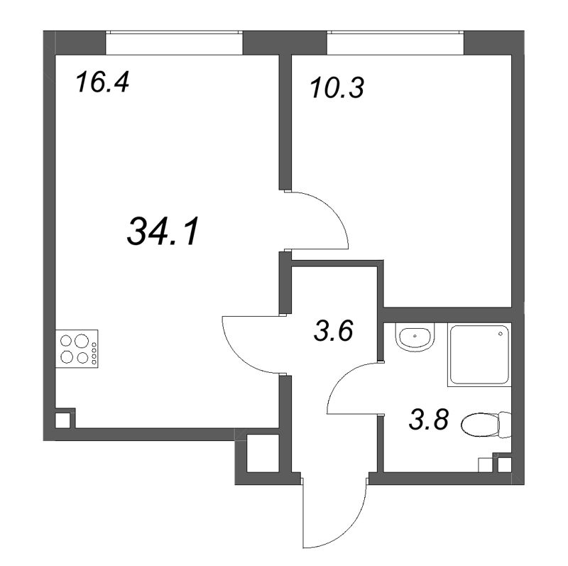 Продажа 1-комн квартиры в новостройке Шушары п., Пулковское ш.,  к. 3