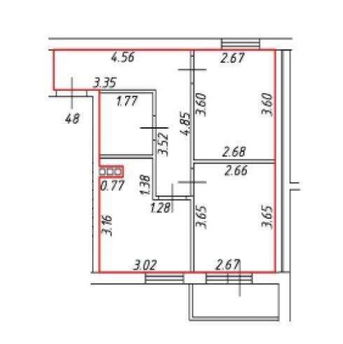 2-комн квартира поселок Пудость, Половинкиной улица,  д. 71,  к. а