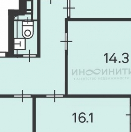 Продажа 3-комн квартиры на вторичном рынке Новочеремушкинская ул,  д. 56 к3