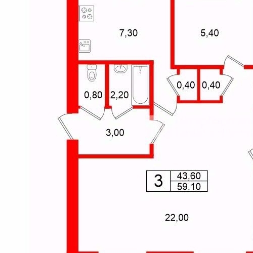 4-комн квартира улица Лени Голикова, 12