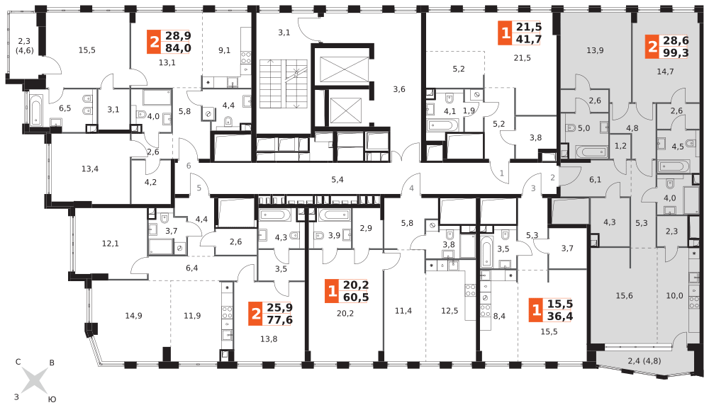 Продажа 3-комн квартиры в новостройке улица Шеногина, 2