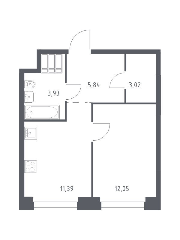 Продажа 1-комн квартиры в новостройке Дудкино д., Цветочная ул.,  к. 2.3